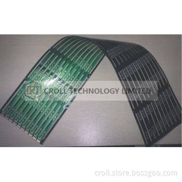 2l Flexible Printed Circuit Board Green Coverlay Led Strip Line 